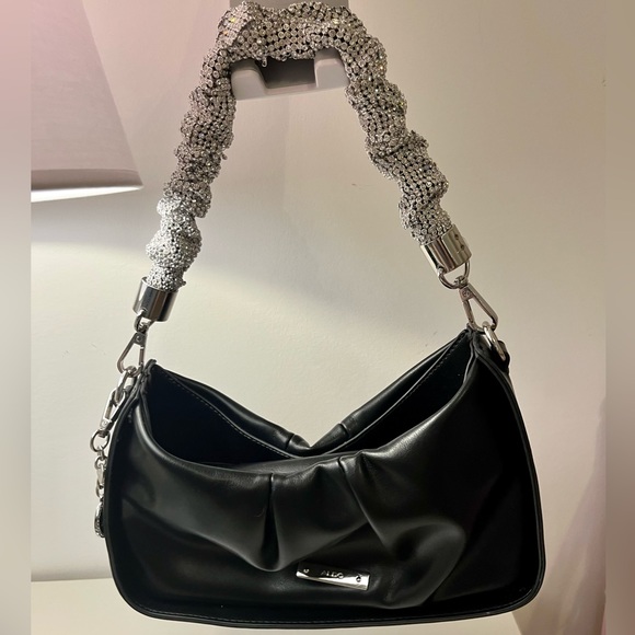 ALDO - sparkly rhinestone strap shoulder bag with extra strap - Picture 4 of 5